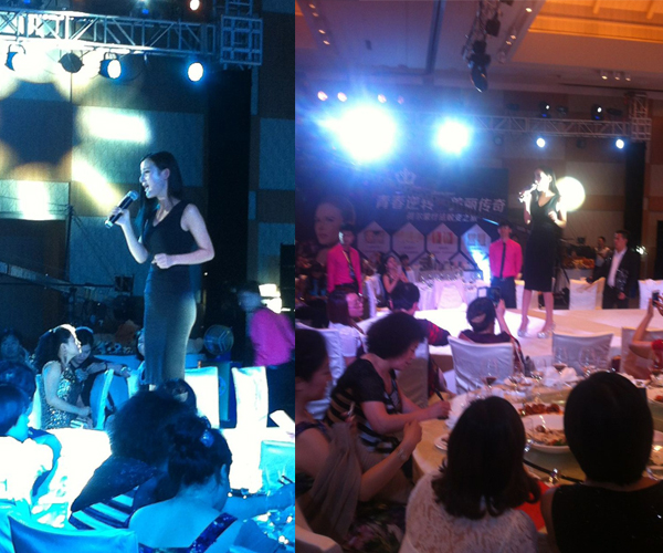 黃安、小楊冪-黎丹出席三亞女王盛宴明星之夜活動